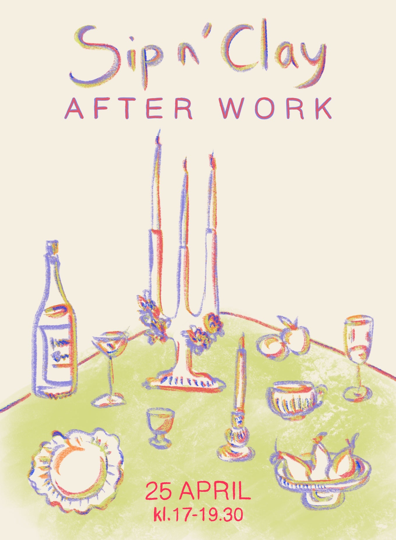 Sip n' Clay - After Work 25 april