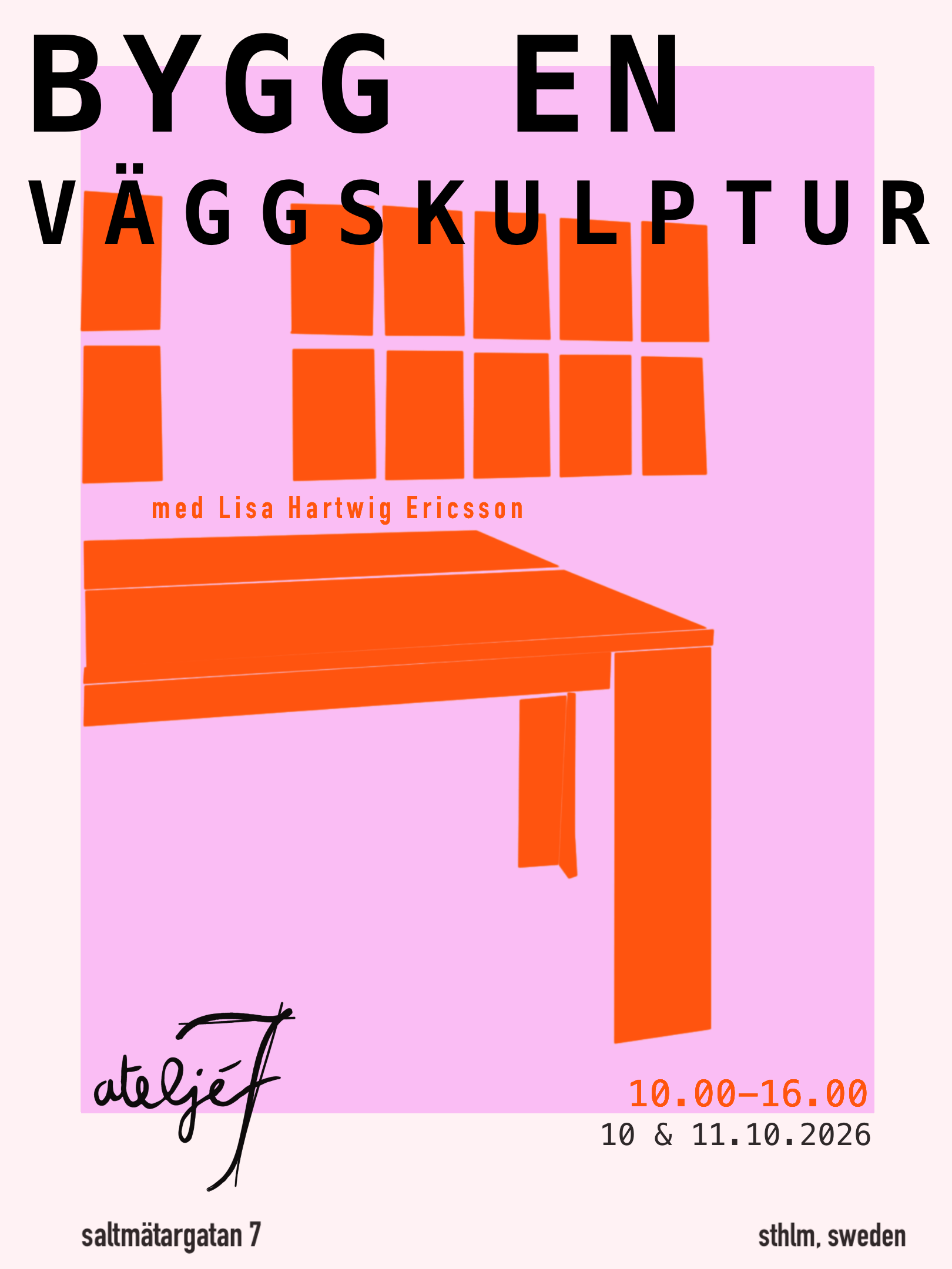 Bygg en vägggskulptur med Lisa Hartwig Ericson