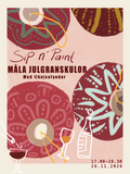 Sip n' Paint Måla Julgranskulor - AW 17.00-19.30 med  Kajsa Rosell @Kajsafyndar