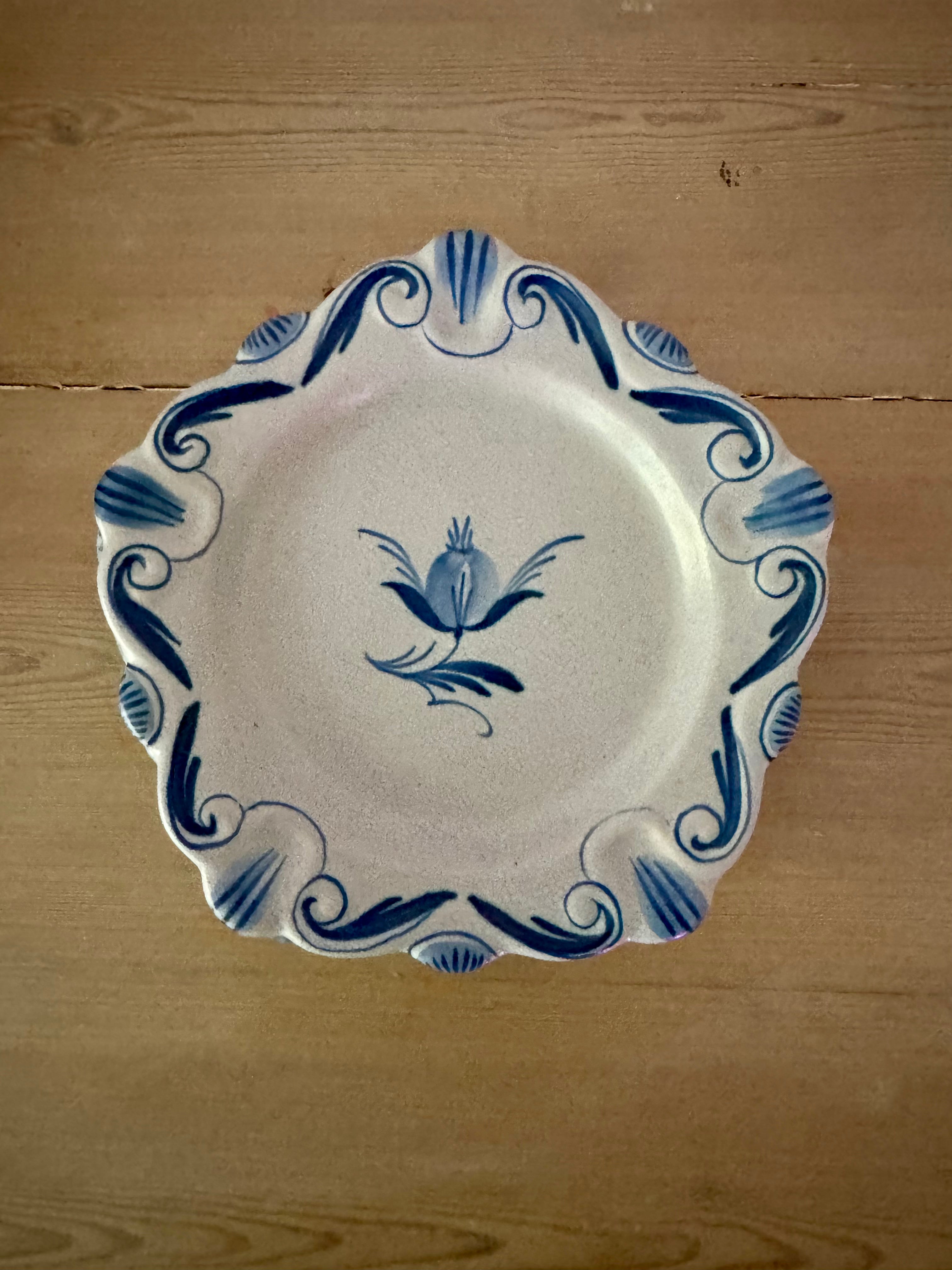 Vintage assiette 6 st