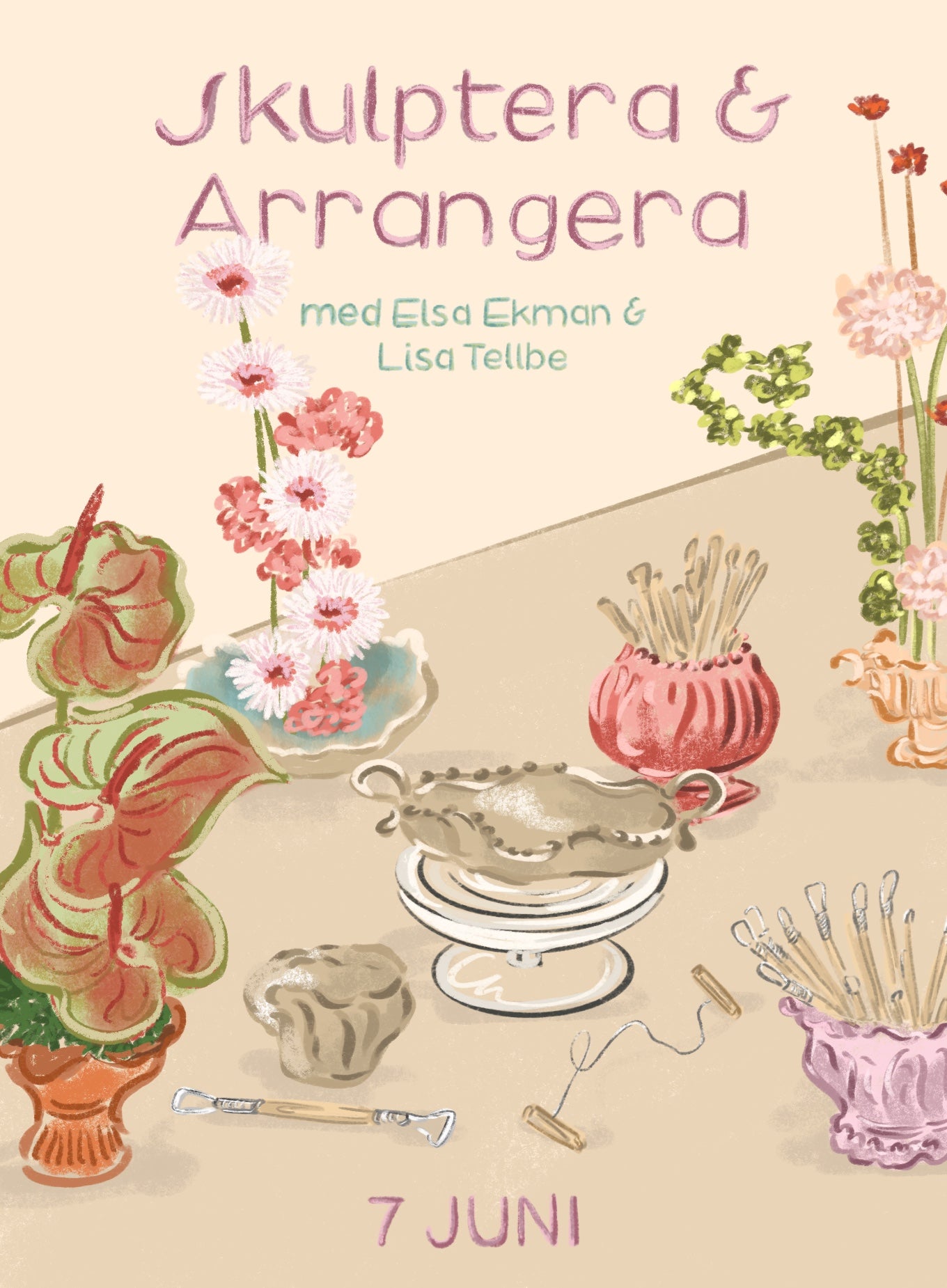 Skulptera & arrangera med Elsa Ekman och Lisa Tellbe