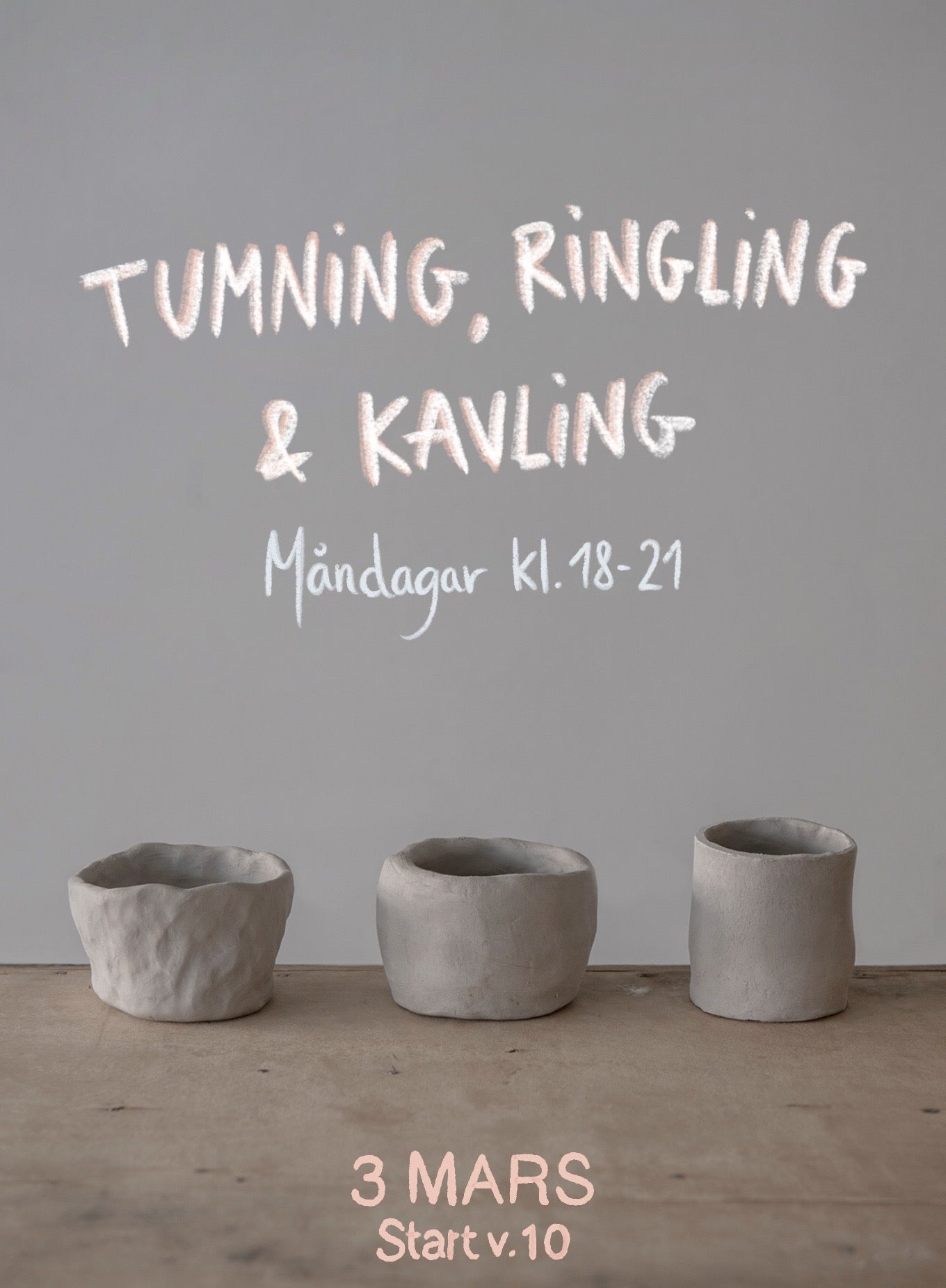 Tumma, ringla, kavla - kvällskurs måndagar start v.10