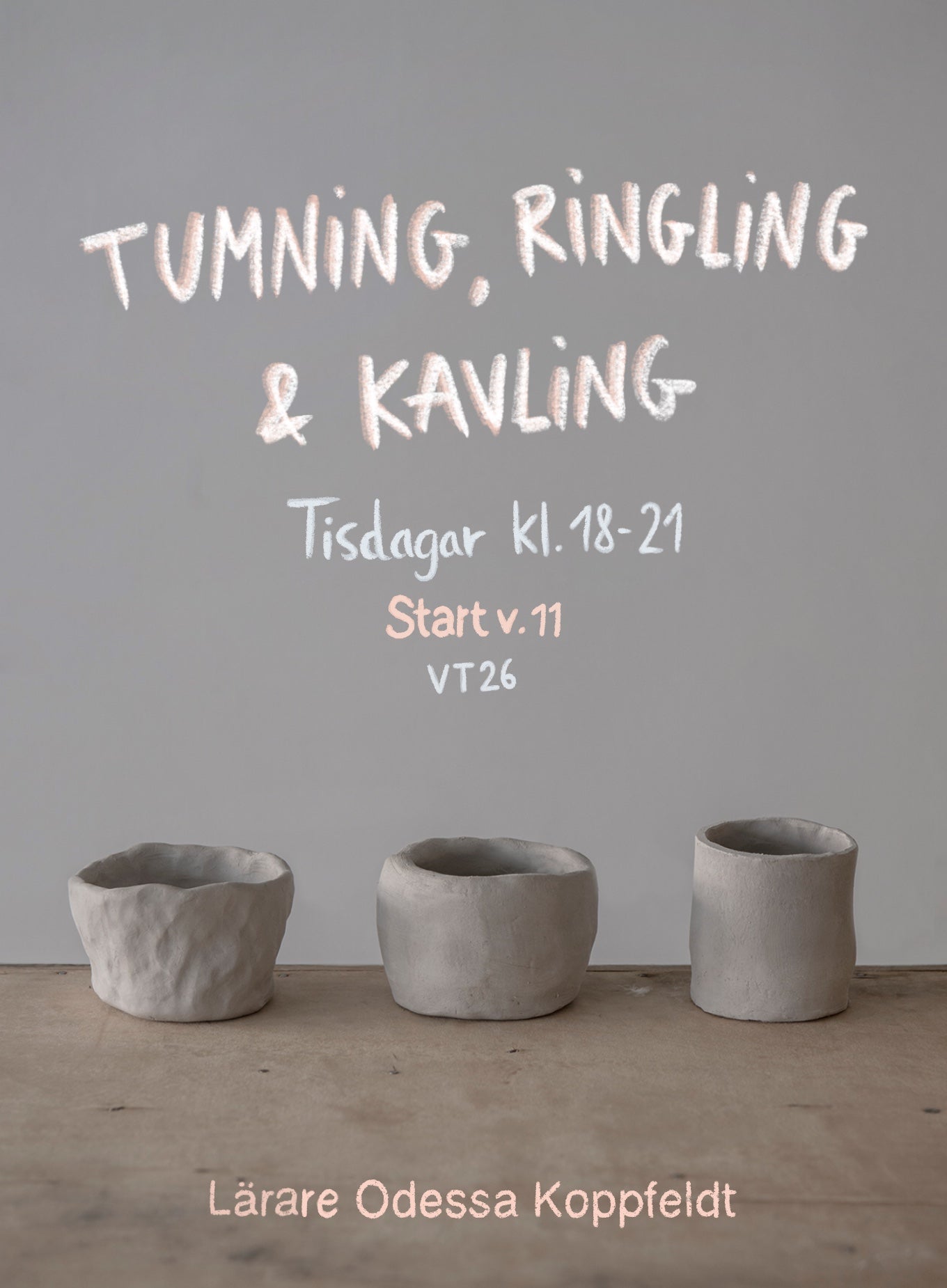 Kvällskurs 7ggr tisdagar start v.11 - vt 2026